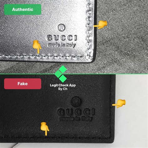 how do i know if my gucci wallet is real|check Gucci wallet logo.